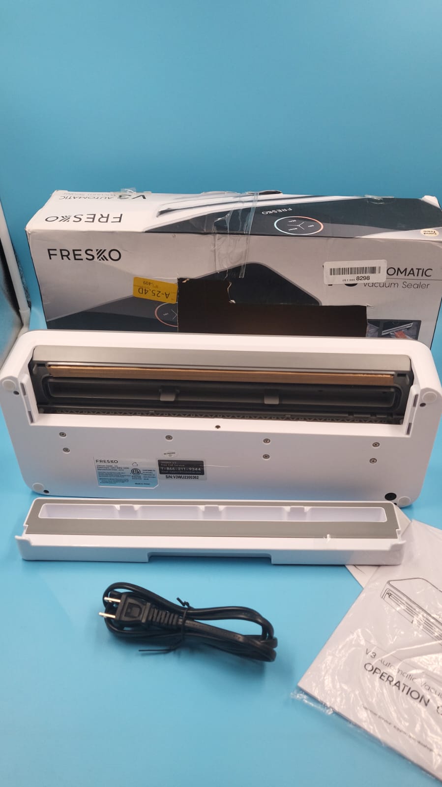 Selladora al vacío automática FRESKO para alimentos, USADO.