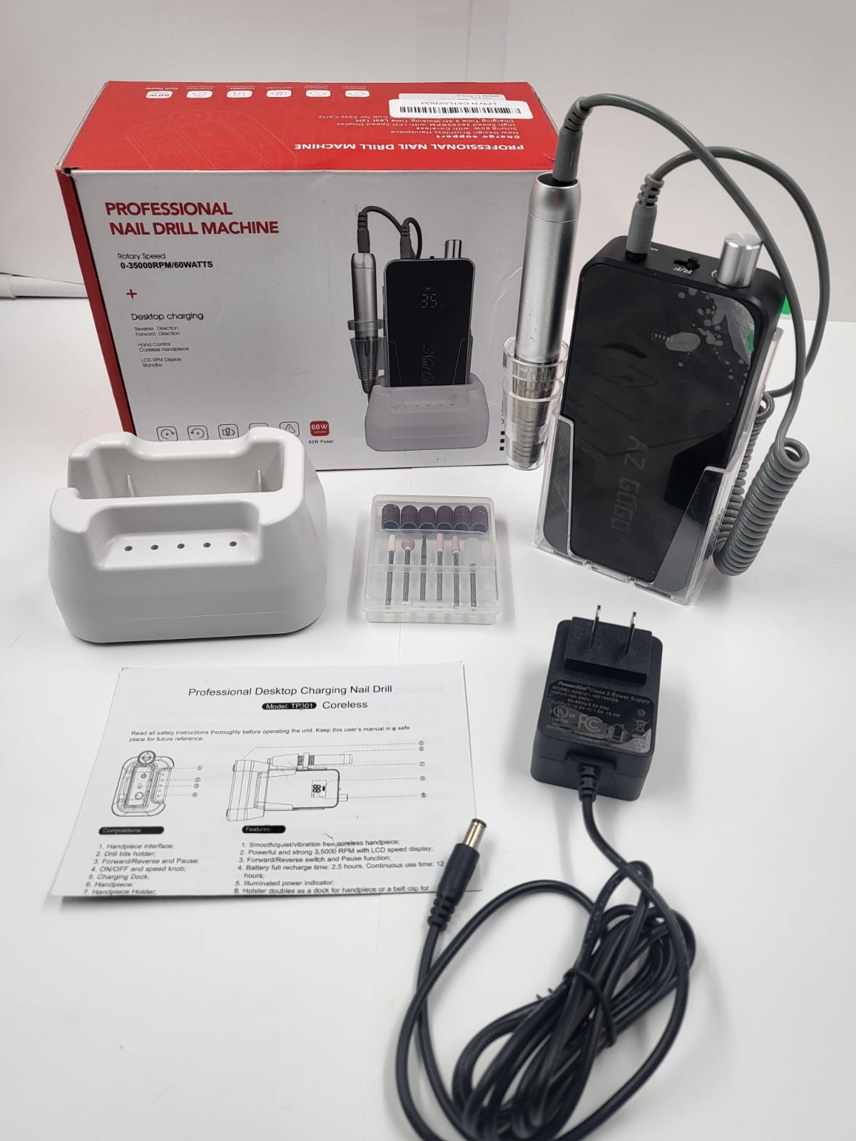 Drill Taladro de uñas profesional recargable, portatil (usado)