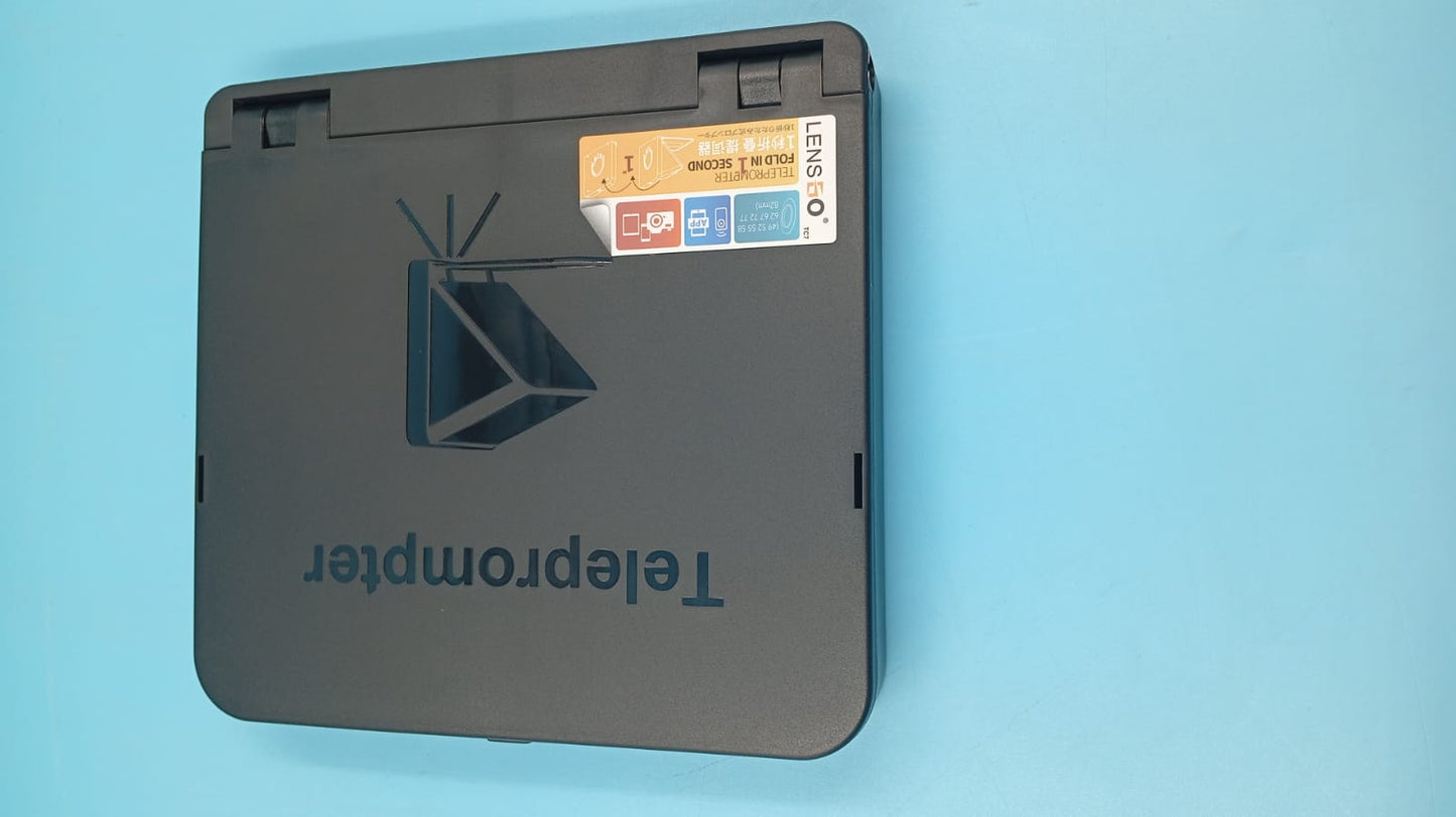 Teleprompter portátil para iPad, tablet, smartphone, cámara réflex.