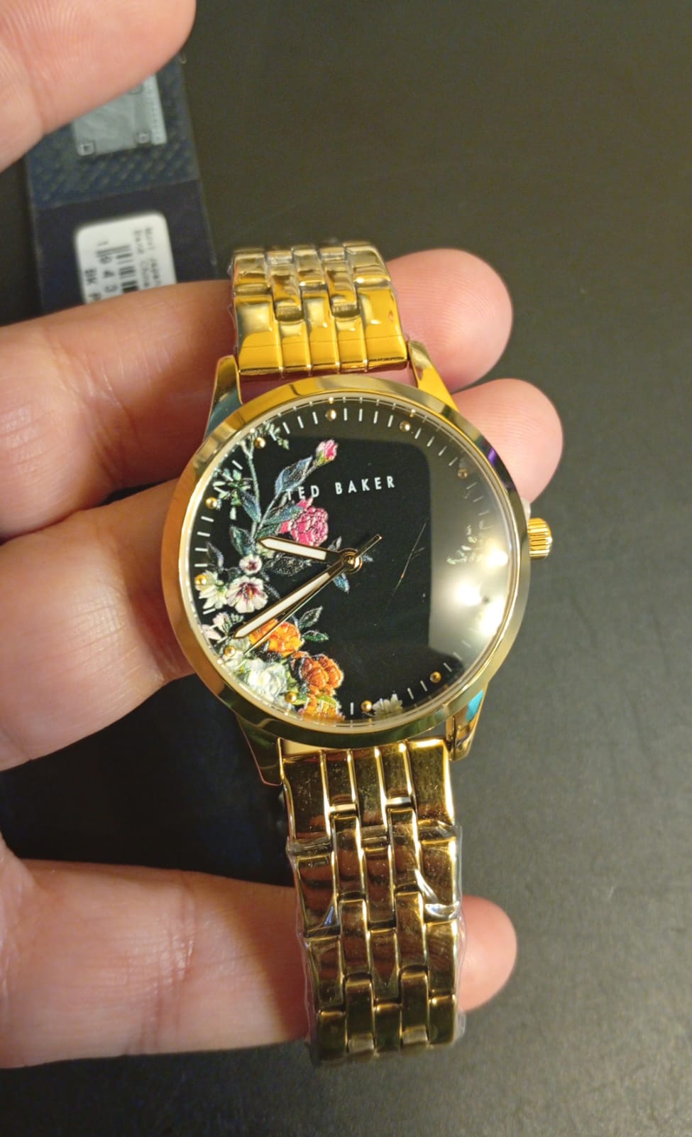 Reloj para mujer Ted Baker, Fitzrovia Bloom, 34MM, Dorado.