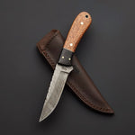BucknBear Cuchillo de Cazador, Mango de Madera de Nogal.
