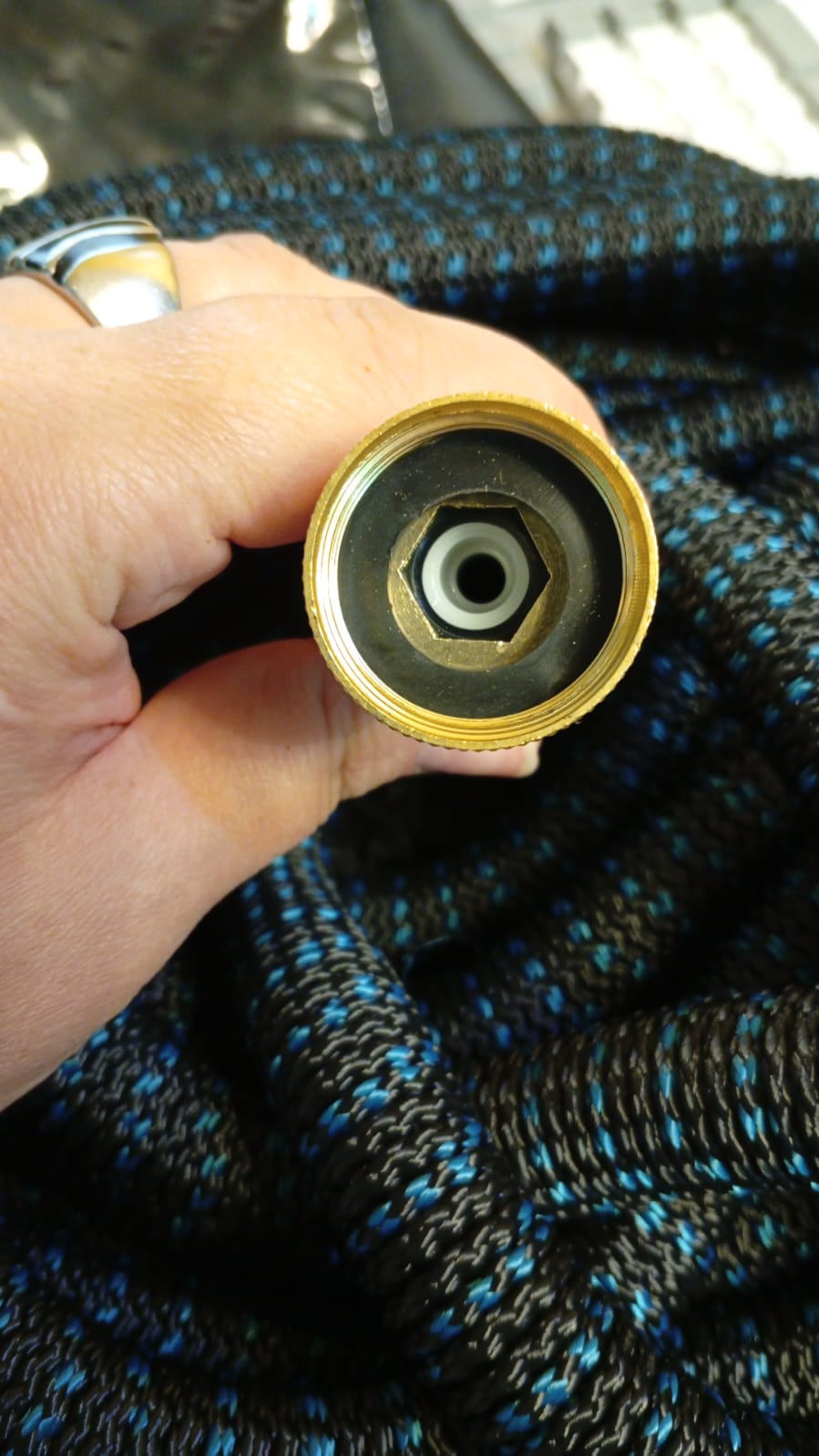 Manguera de Jardín Expandible hasta 15 Metros, Boquilla 10 modos.