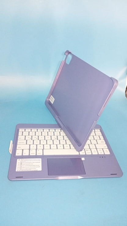 Funda con teclado para iPad de 10.ª gen. giro 360 y retroiluminación.