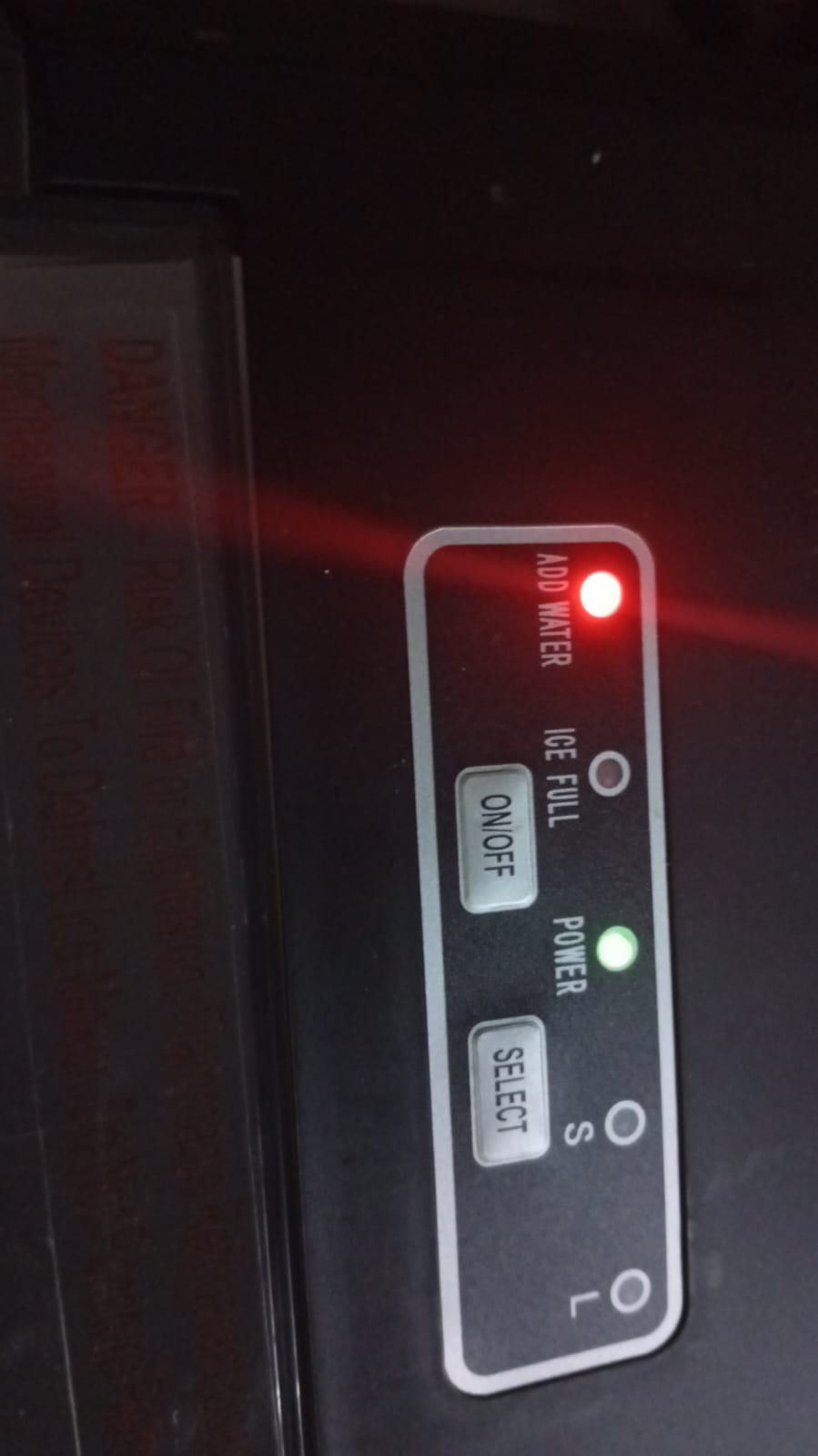 Máquina de hielo de encimera,  2 tamaños de cubitos, (USADO).