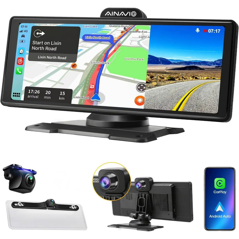 Estéreo portátil para automóvil de 10.26" CarPlay