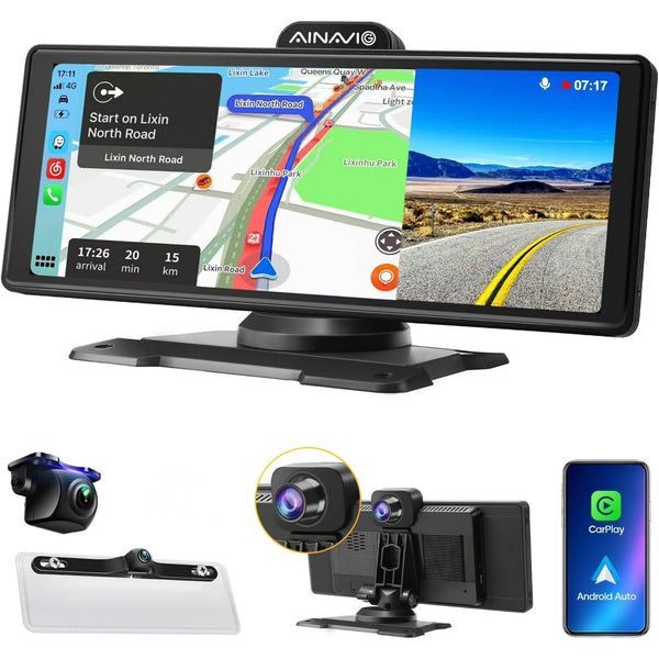 Estéreo portátil para automóvil de 10.26" CarPlay