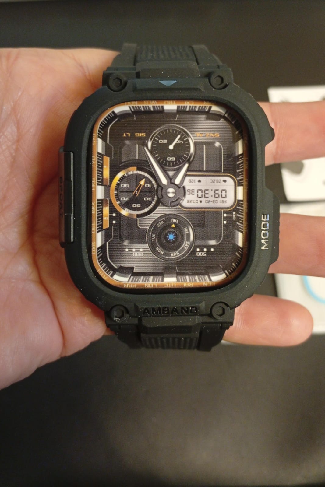 Funda deportiva para Apple Watch, amBand M1, 49mm, TPU.