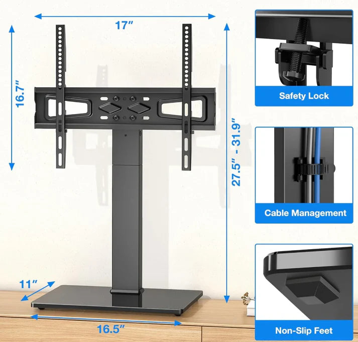 Soporte de TV giratorio universal UT6001 para televisores de 32 a 75 pulgadas