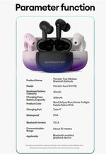 Auriculares Intraurales Bluetooth Inalámbricos Monster Xt02