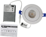 Luces LED Empotrables 4" 9W 5CCT 750LM Cardán  6pz Ozion