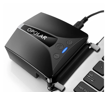 Enfriador portátil para laptop, Opolar, con pantalla de temperatura.