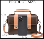 Bolso de piel Geniuno Boyatu, Estilo Bandolera con correa ajustable.