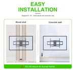 Soporte de pared para TV de movimiento completo para televisores de 32 a 90 pulgadas