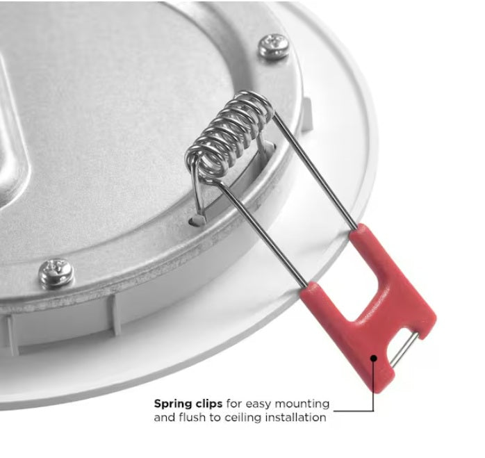 Luces  empotrables 6 pulgadas, LED delgado sin carcasa, blanco (paquete de 10)