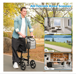 Andador de rodilla para adultos, Plegable, Alternativa a Muletas, Cosywill.
