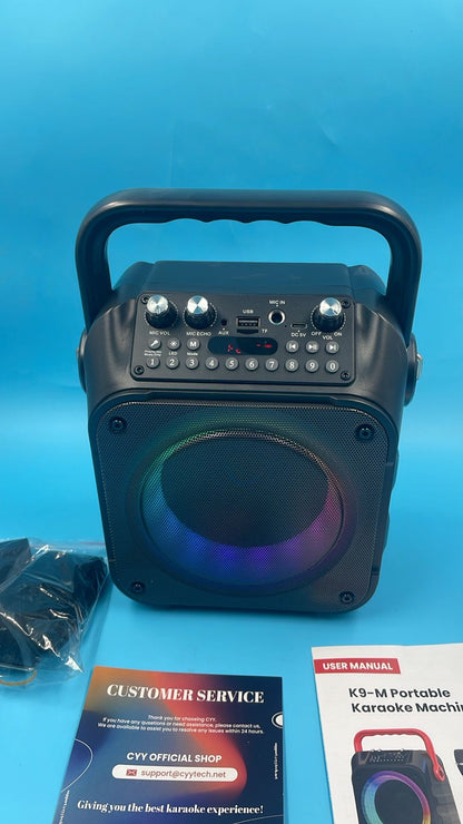 Máquina De Karaoke Con 1 Micrófono Inalámbrico K9-M