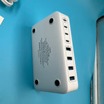 Cargador USB C de 200 W adaptador GKUTW HX100P7 blanco