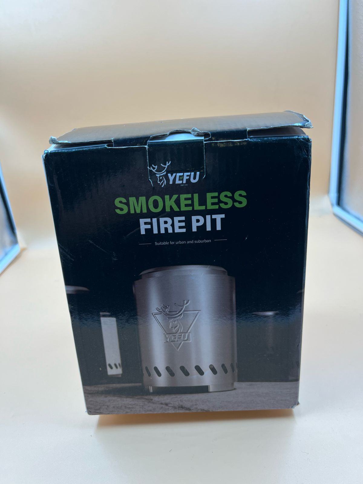 YEFU - Brasero de mesa de 25x18cm camping