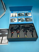 Juego 4 bombillas LED faros delanteros 9005HB3 H11H9H8
