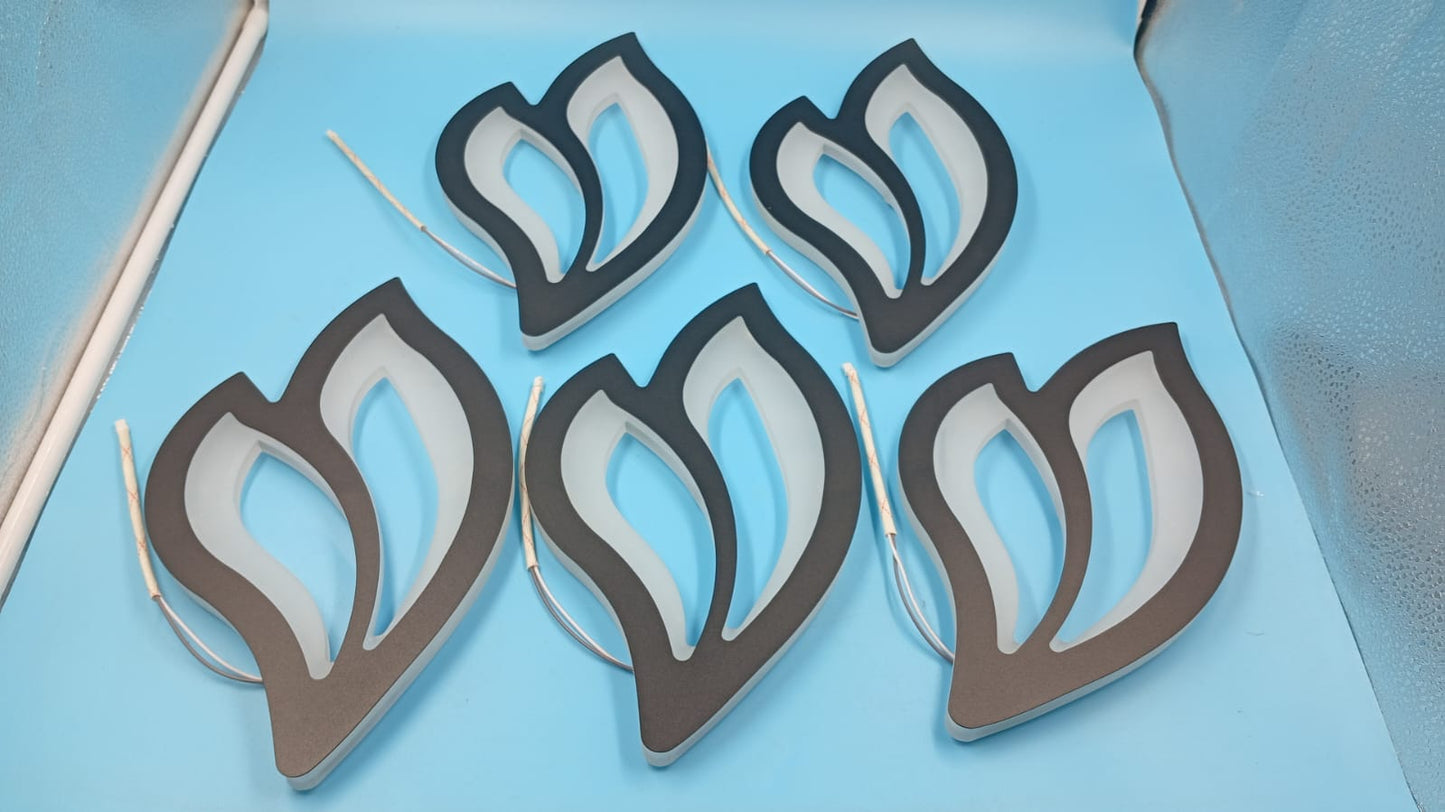 Lámpara de techo LED Garwarm, 60 W, regulable, color negro.