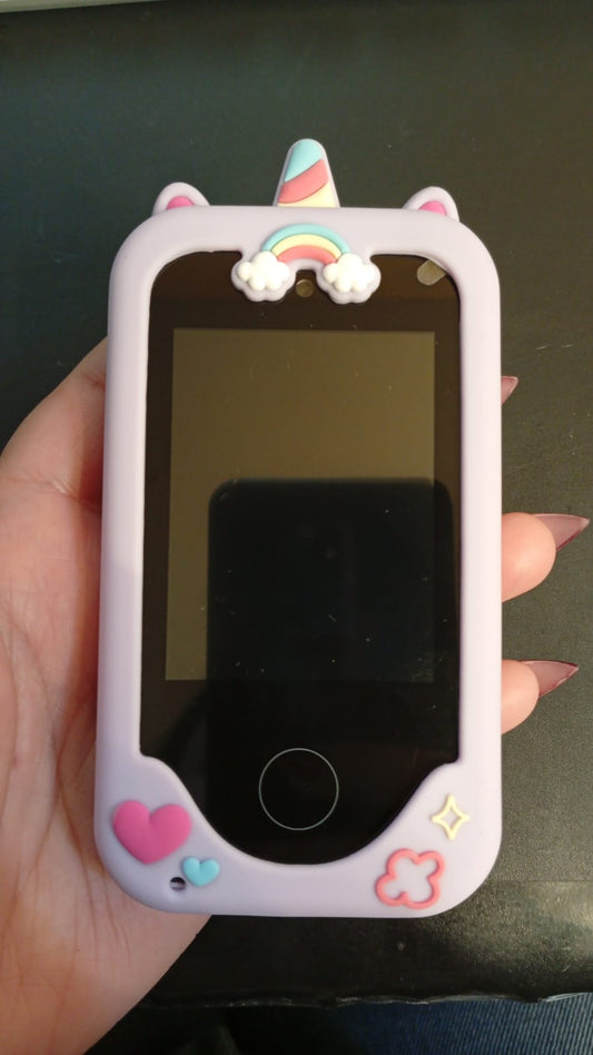 Teléfono infantil para niñas, de 3 a 8 años, táctil, cámara dual 8G.