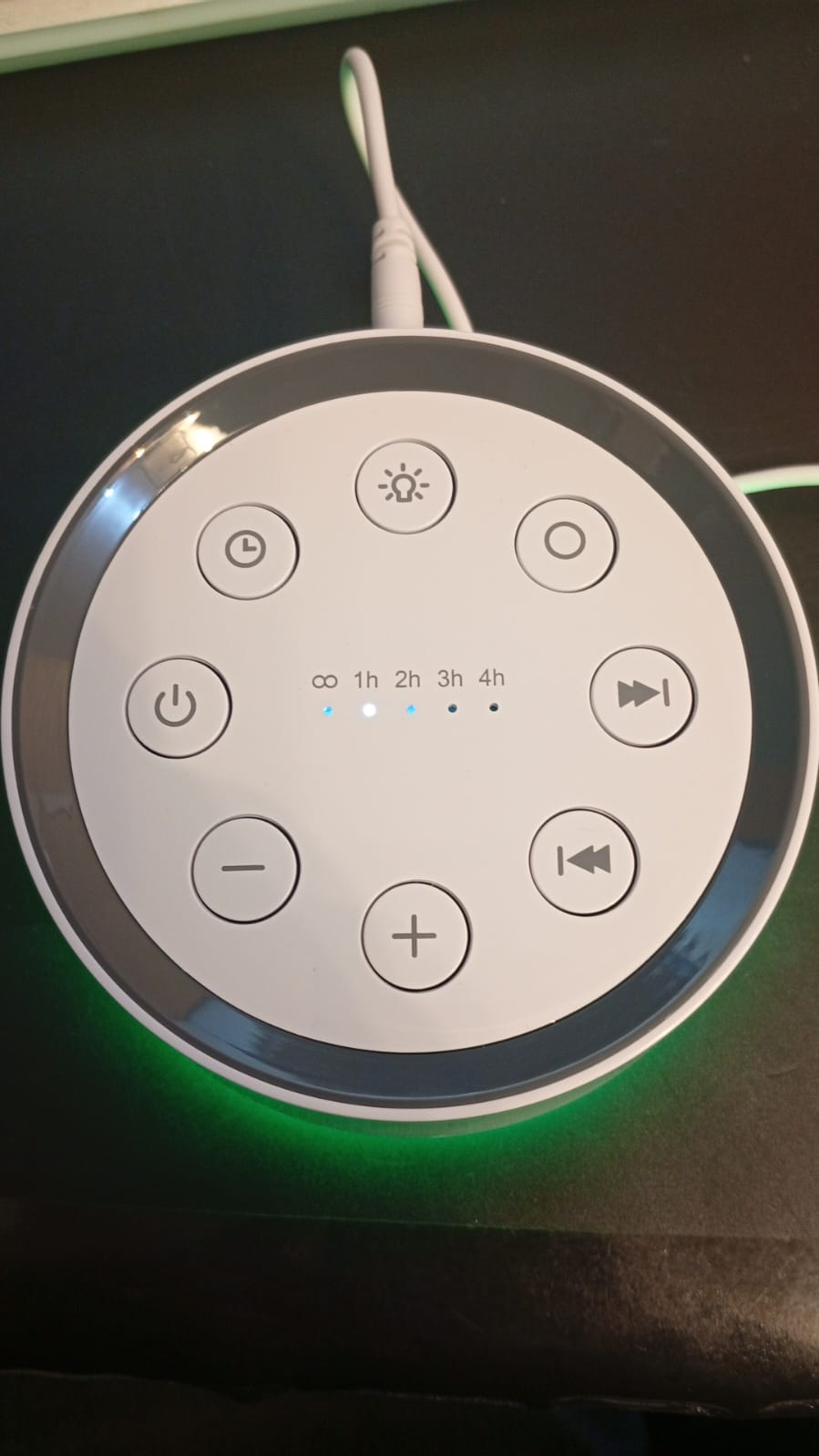 Máquina de ruido blanco y marrón, 30 sonidos, 12 colores.