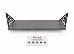 6 Repisas Gris de Pared Madera con Soportes Metálicos Fixwal