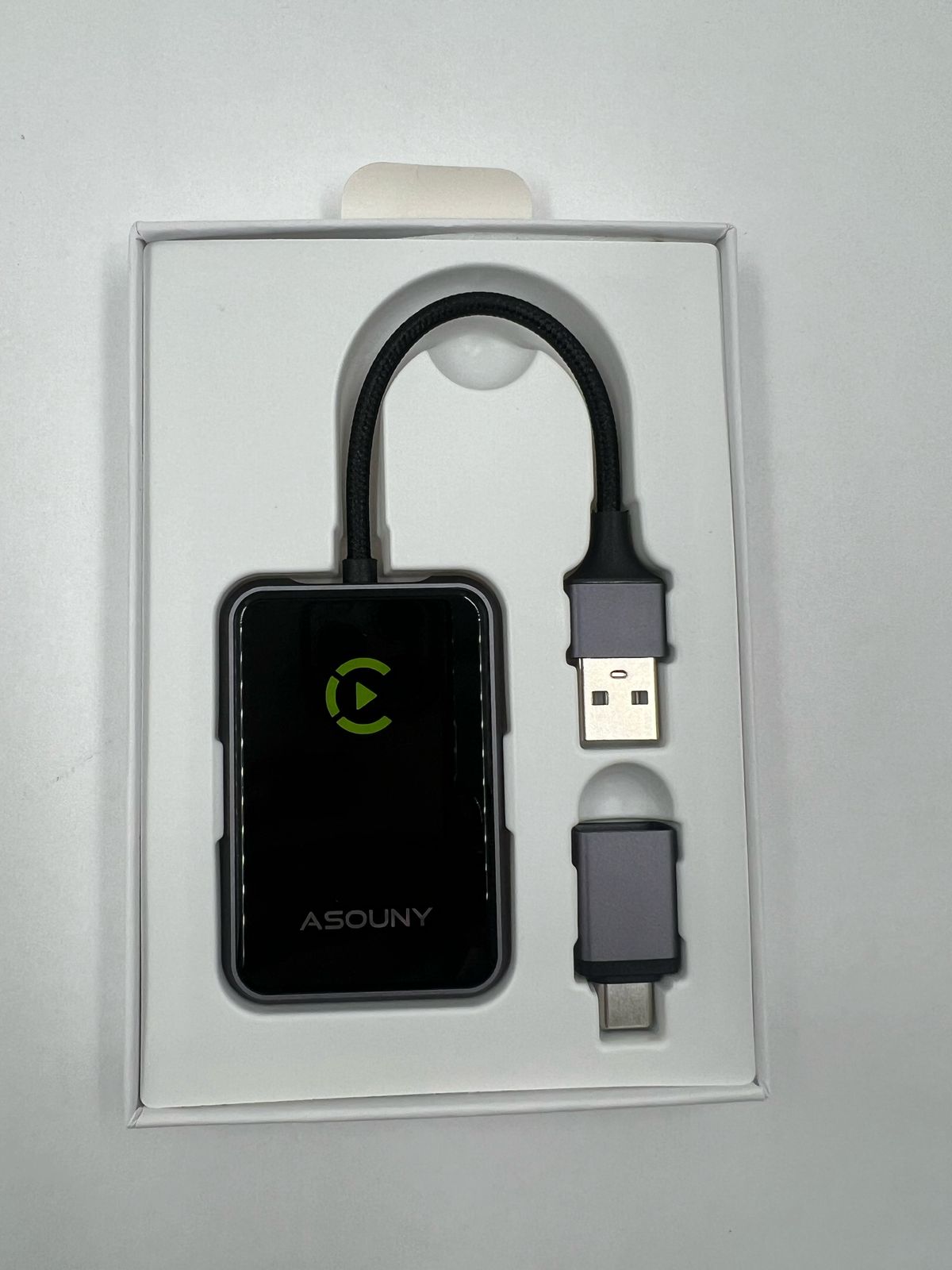 Adaptador inalámbrico CarPlay Plug and Play Asouny