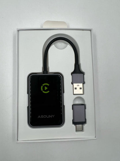 Adaptador inalámbrico CarPlay Plug and Play Asouny