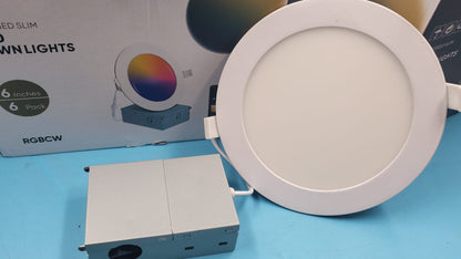 Luces LED Empotrables 6” 12 Pack 5CCT 15W 1200lm powerasia.