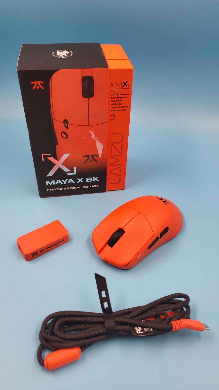 Ratón inalámbrico para juegos ultraligero FnaticGear Lamzu Maya X 8K