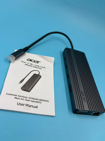 Acer Adaptador multipuerto USB C HUB 11 en 1