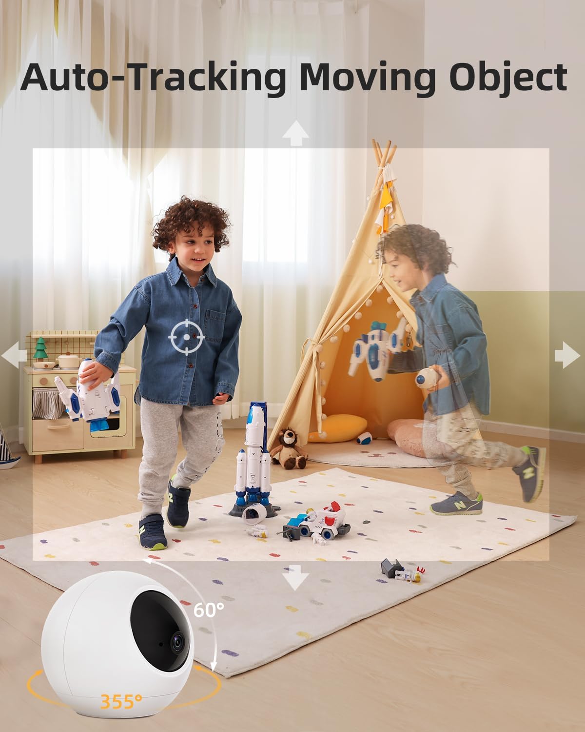 Cámara de seguridad Noorio T110,  conversación de 2 vías. (USADO)