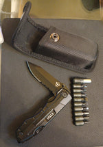 Cuchillo de bolsillo, multiherramienta, con destornilladores.(USADO)