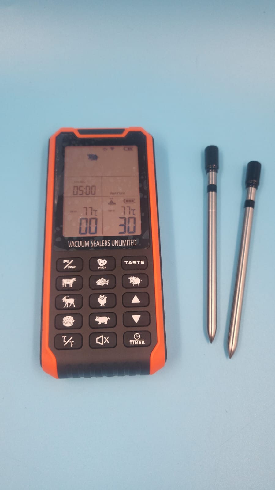 Termómetro inteligente Bluetooth para carne, Apto para horno. USADO