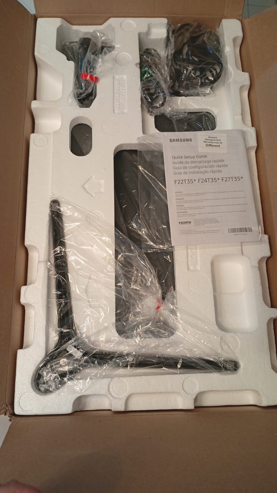 Monitor de computadora, Samsung T35F, 27", Panel IPS, FreeSync.