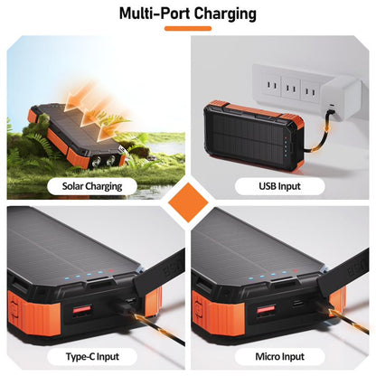 Power Bank ERRBBIC PS92W 49800mAh Solar 15W Carga Inalámbrica