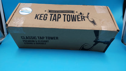 Torre Kegerator de acero inoxidable, Ferroday 3", Grifo doble