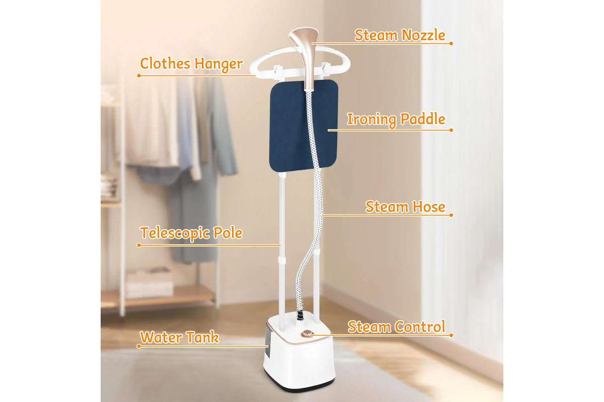 Vaporizador plancha para ropa, 2.7lt, 10 niveles de vapor, uso facil.