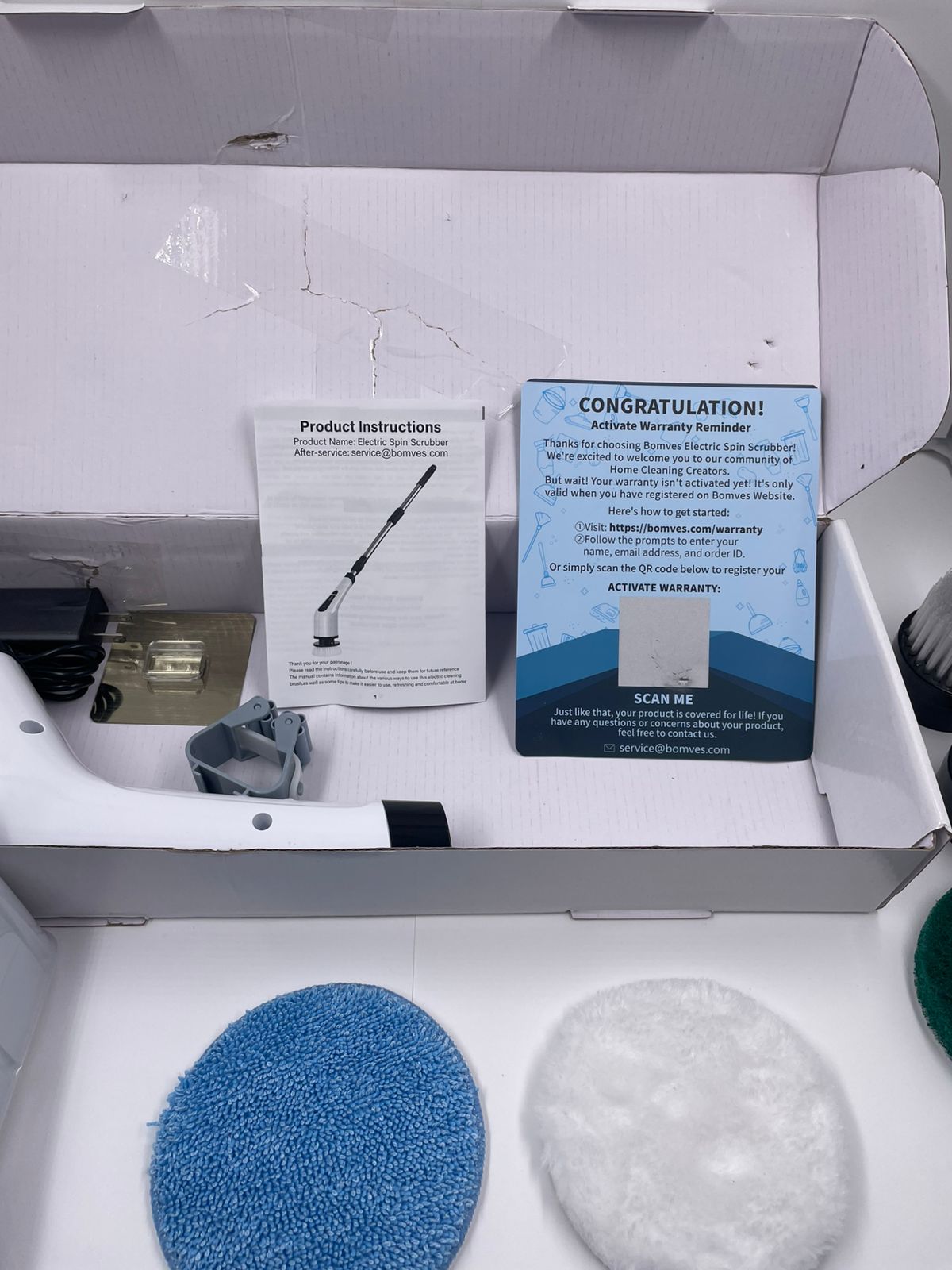 Cepillo eléctrico giratorio OSDUE, inalámbrico, para ducha, con 8 cabezales reemplazables.