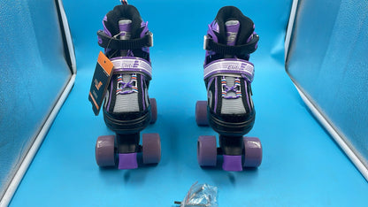 Patines de Cuatro Ruedas Para Niños y Niñas, Tamaño Ajustable 10J a 6.