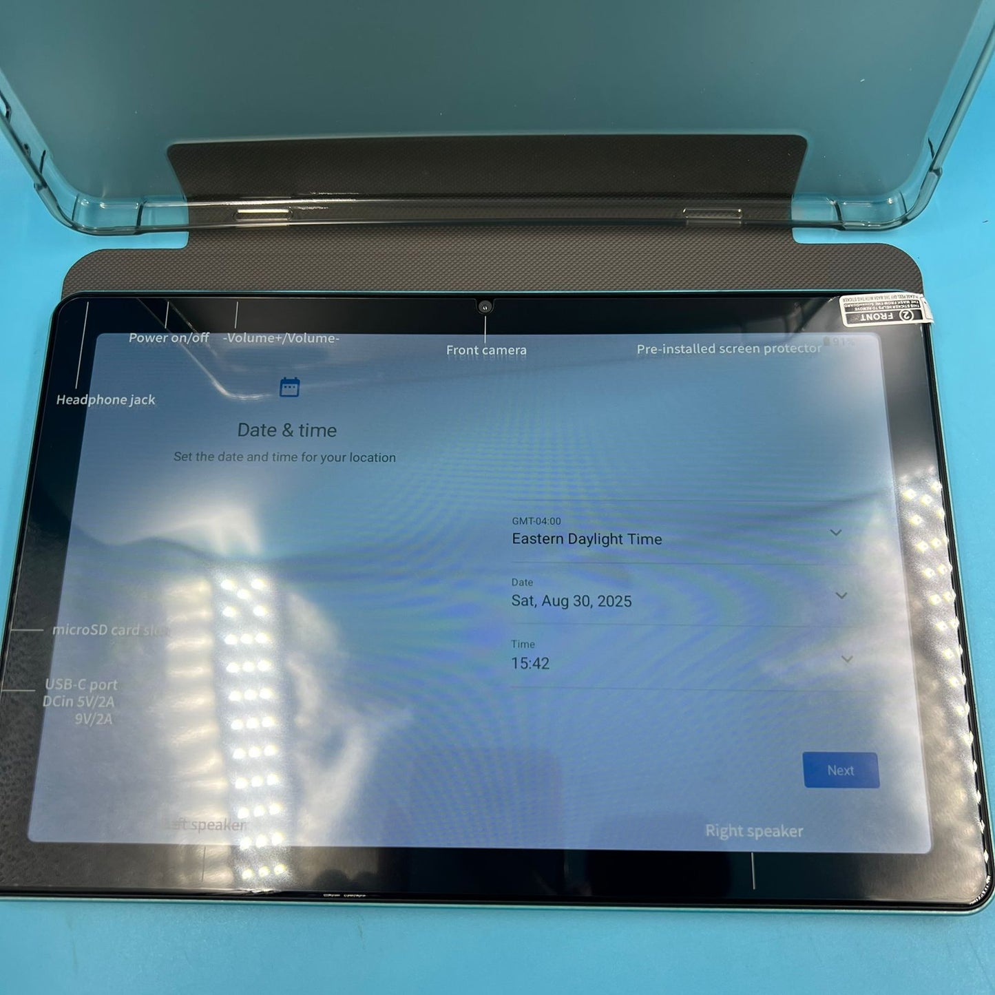 Tableta Android 10.1" cámara dual  BT5.0 con funda incluida (USADO)