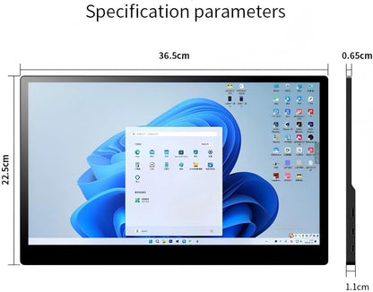 Monitor portátil Tanxjia HX156UT, 15.6", visualización táctil OLED 4K.