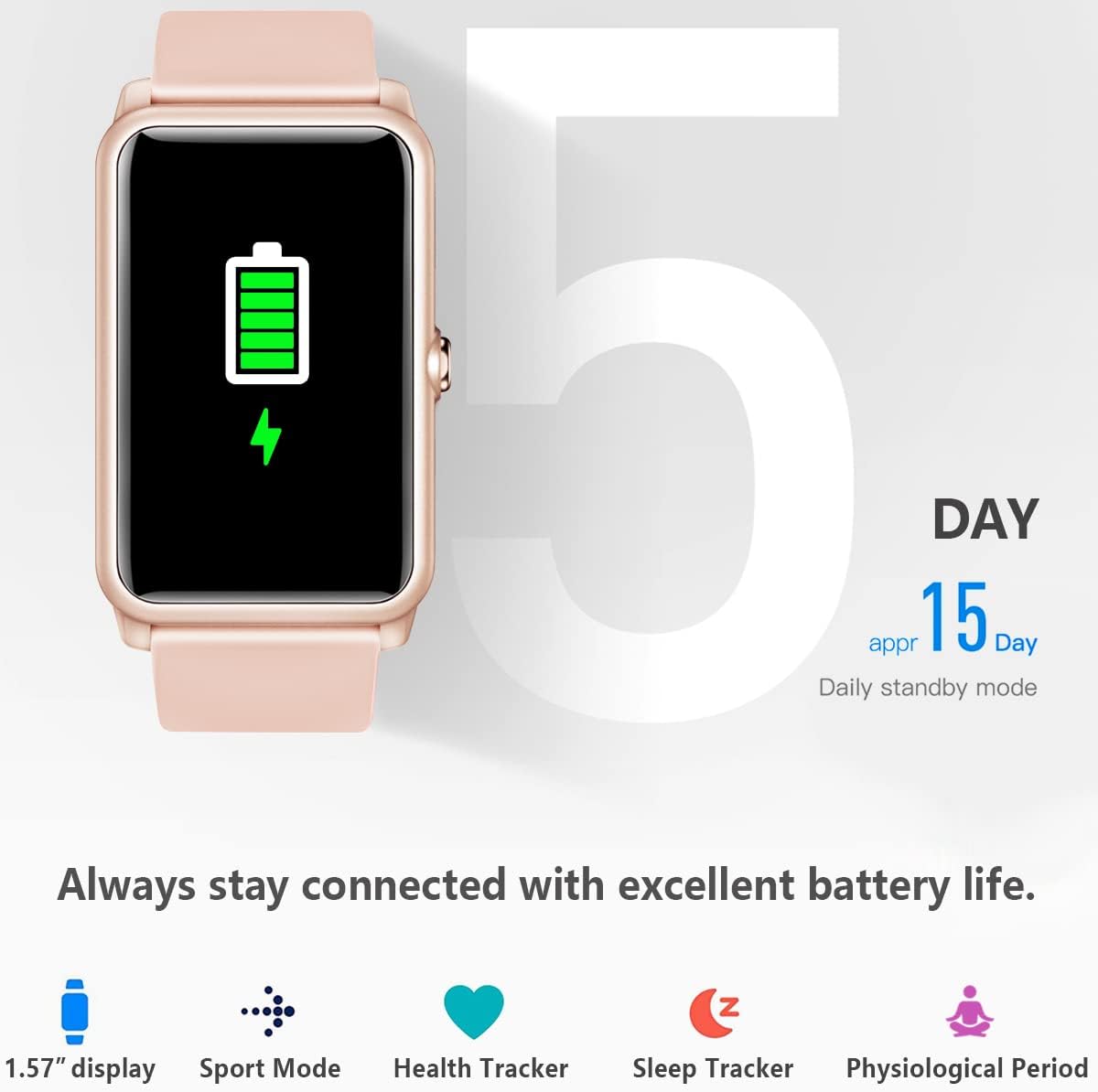 Reloj inteligente Fitness FITVII H86 monitor actividad (USADO)