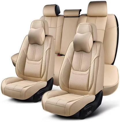 Fundas Asiento Automóviles KIDYACWST Beige Delanteras y Traseras