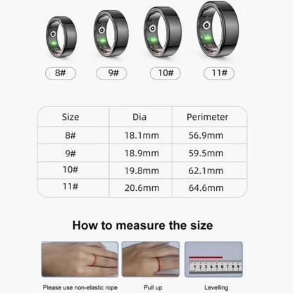 Anillo inteligente, rastreador de fitness impermeable,(DETALLE)