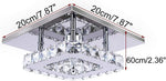 Lámpara de techo colgante moderna de cristal 20cm