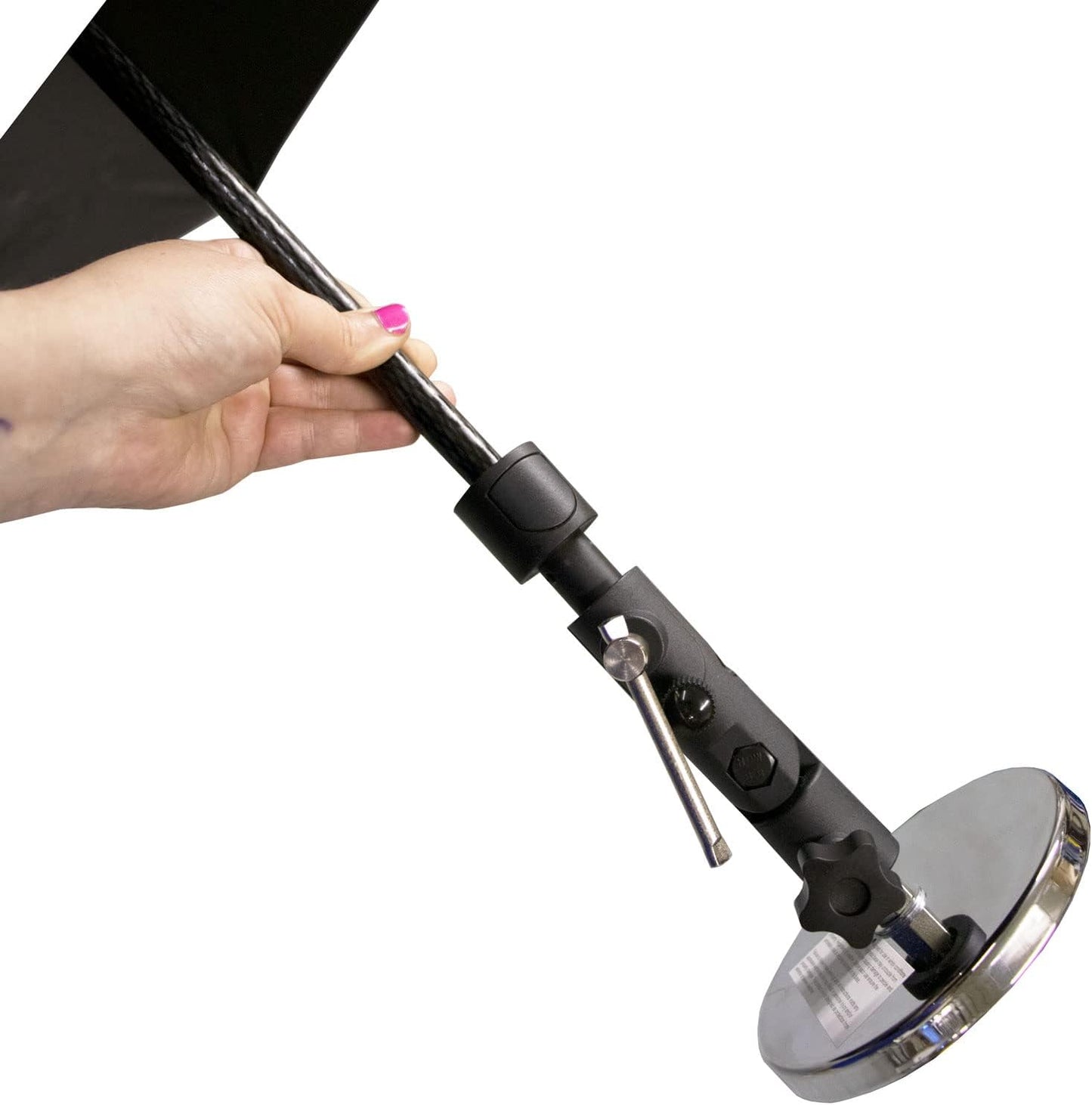 Supco, Paraguas TradeFox de 60", kit de base magnética, Negro.