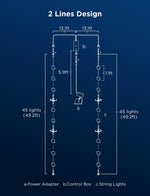 Tiras de luces Govee LED para exteriores, 30mts Control por App IP65