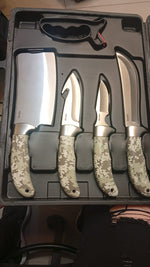 Juego de Cuchillos De Caza, Kit de 15 Piezas, Estuche ligero.